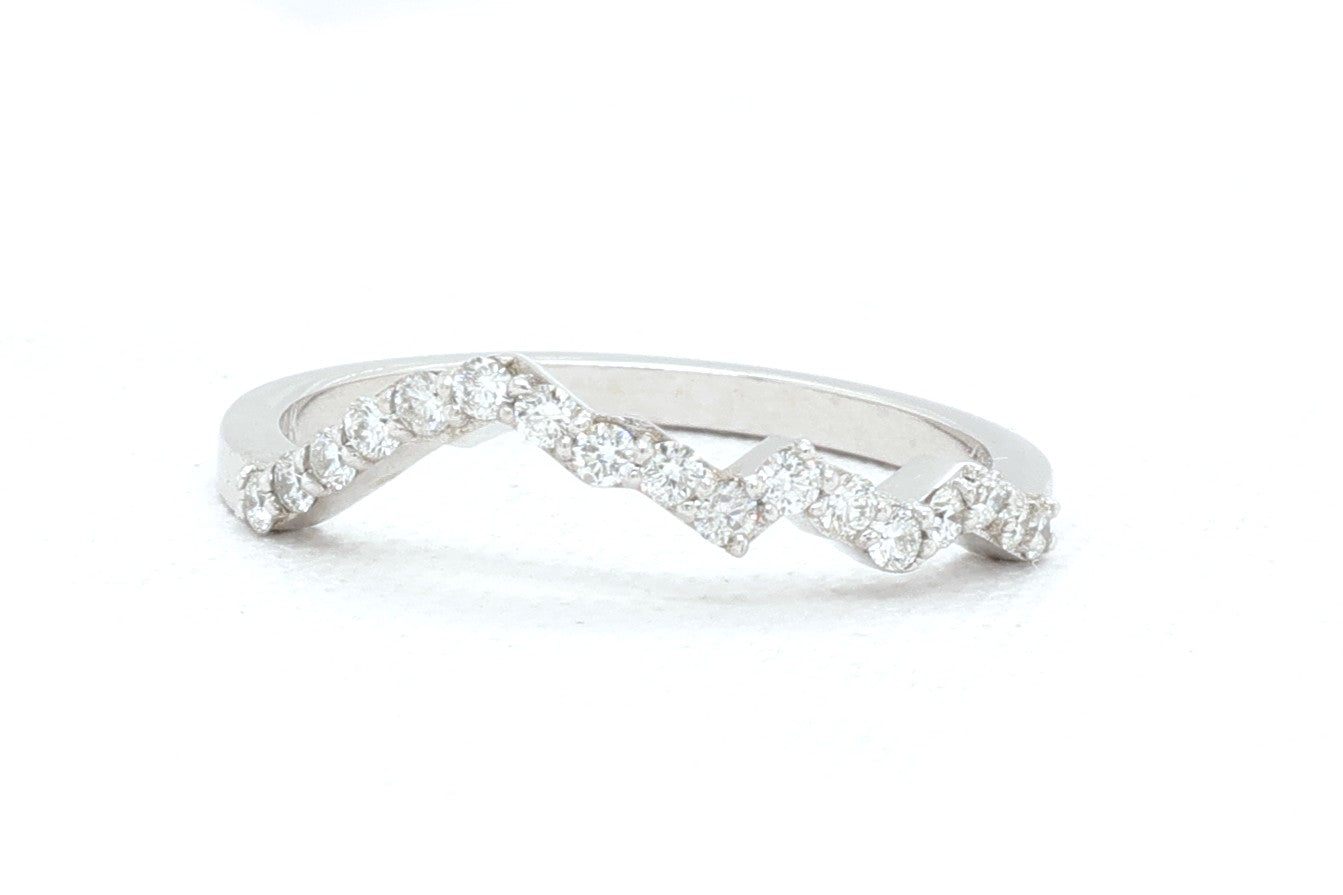 Summit Stacking Bands - Natural Diamond Accents