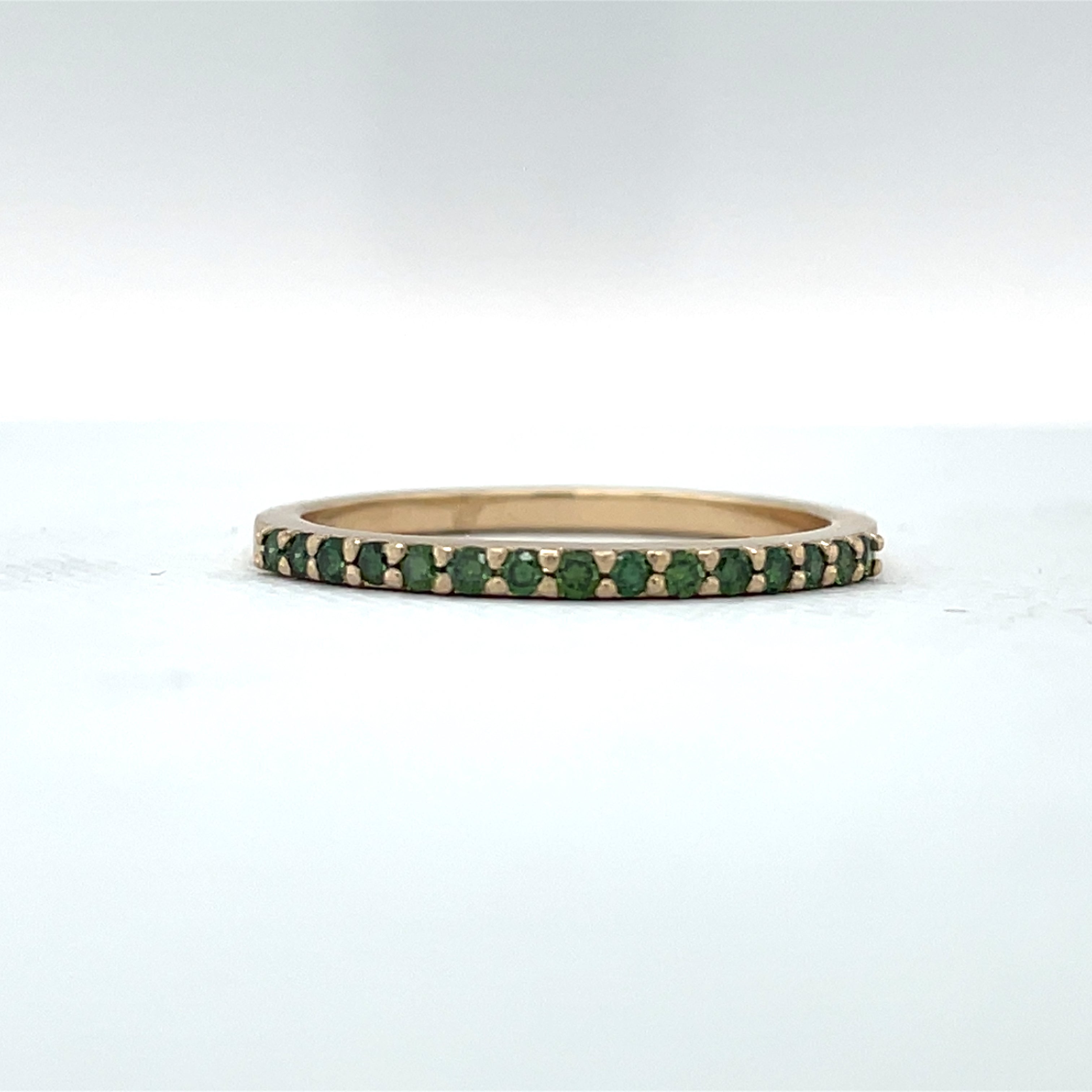 Summit Plains Band With Natural Color Enhanced Blue Diamonds